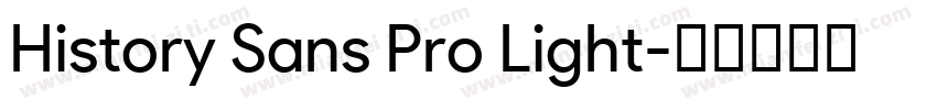 History Sans Pro Light字体转换